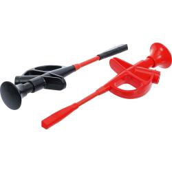 Measuring gripper - with cable penetration function - includes two measuring gripper