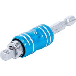 2-in-1 magnetic holder - for bits and sockets - 6.3 drive (1/4 ") 4- & 6-Kant