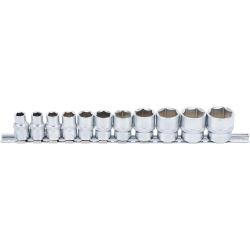 Gniazdo klucza zestawu bitów - 10 mm (3/8 ") 6-Kant - w calach 5/16" do 7/8 „mm - 11 szt.