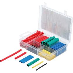 Shrink assortimento tubi - colore - Rapporto di contrazione 2: 1 - 90 pz.