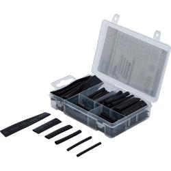 Shrink tubing, assortimento - Rapporto di contrazione 2: 1 - nero - 90 pezzi