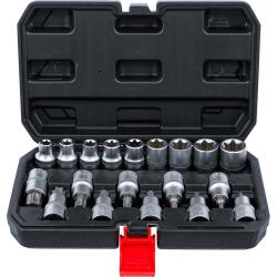 Profilu T bitowe Incydenty & E profilu gniazdo zestaw - 12,5 mm (1/2 „) - 19 sztuk.