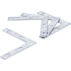 Winkel - L-Form - 75 x 75 x 12 mm - verzinkt - 4-tlg.