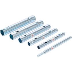 Pipe wrench set - size 8 to 17 mm - chrome-plated - 6 pcs.