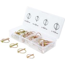 Klappsplinte-Sortiment - 4,5 mm bis 8 mm - 32-tlg.