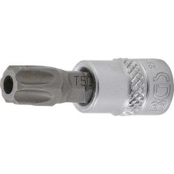 Bit-Einsatz - T-Profil mit Bohrung - Antrieb 6,3 mm (1/4") - Größe T50