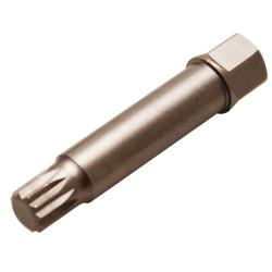 Bit - internal tooth - with ball - size M50 x 64 mm - drive 12 mm external hexagon