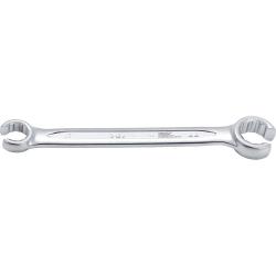 Open double ring spanner - width across flats 17 x 22 mm - chrome vanadium steel - twelve point