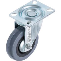 Ruota girevole - con base avvitata - Ø ruota 75 mm - altezza di costruzione 95 mm - capacità di carico 50 kg