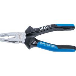 Szczypce uniwersalne - z ostrzem i przecinakiem - Długość 180 mm - Chromowane na wysoki połysk - Made in Germany
