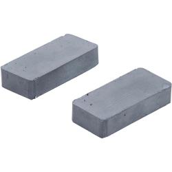 Magnetsæt - mål 48 x 22 x 10 mm - materiale keramik - indhold 2 stk.