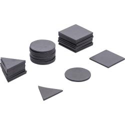 Magnet set - flexible design - different size and shape - content 30 pcs.