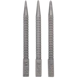 Körner-Satz - Größe 1,5 bis 3 mm - Länge 100 mm - 3-tlg.