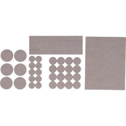 Filzgleiter-Satz - beige - selbstklebend - 38 Filzgleiter in 5 Größen