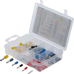 Assortimento di ghiere per fili - isolate - 6 misure diverse - contenuto 93 pezzi.