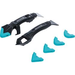 Rimuovi silicone e stucco - set di 7 pezzi - con supporto pieghevole