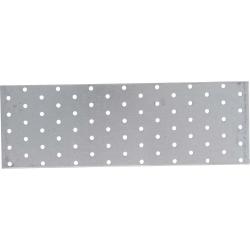 Steel perforated plate - dimensions (L x W x D) 300 x 100 x 2 mm - hole diameter 5 mm