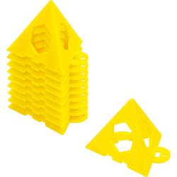 Shelf pyramids - for painting - stackable - content 10 pieces