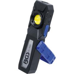 Lampa warsztatowa COB LED - 10 W COB LED, 3 W SMD LED - z magnesem i hakiem