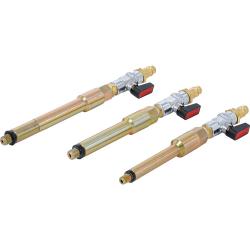 Zestaw adapterów sprężonego powietrza do otworów świec żarowych - M8 x 1,0 do M10 x 1,25 mm - 3 sztuki