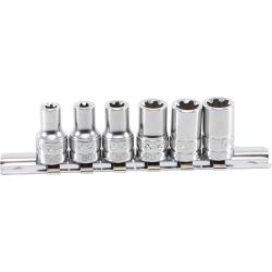 Zestaw nasadek T-profile Plus (do Torx Plus) - napęd kwadratowy 6,3 mm (1/4") - SW 6EP do 12EP | 6 sztuk