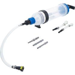 Pompa ręczna - z tworzywa sztucznego - pojemność 1,5 l - z zestawem adapterów