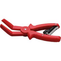 Lukittavat letkunkiristimet - nylon - pituus 220 mm - punainen