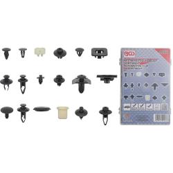 Assortiment de clips de fixation automobile pour Nissan - 408 pcs.