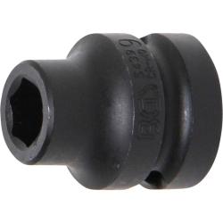 Kraft-Steckschlüssel-Einsatz - Sechskant - Antrieb Innenvierkant 12,5 (1/2") - SW 9 mm
