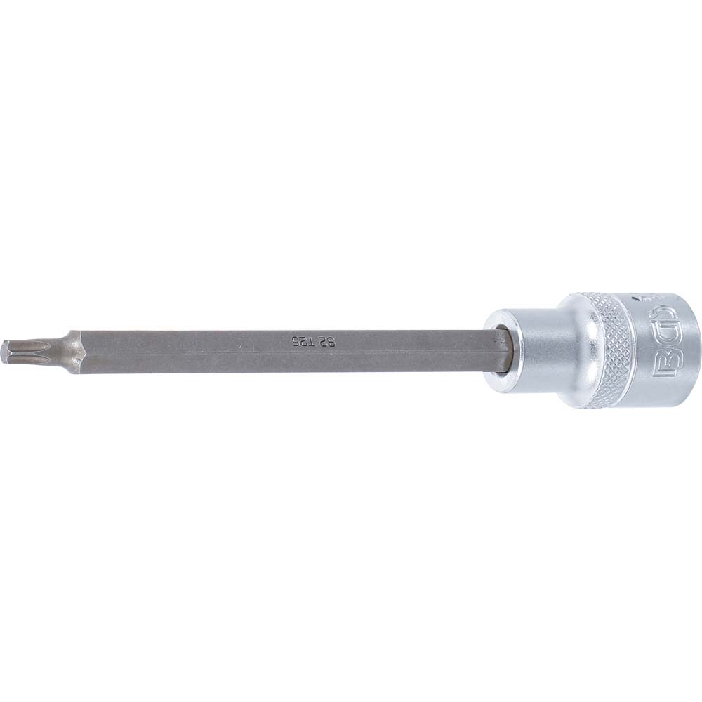 Bits fatning - krom-vanadium stål - længde 140 til 200 mm - indvendig firkantet drev 12,5 mm (1/2") - T-profil (til Torx) T25