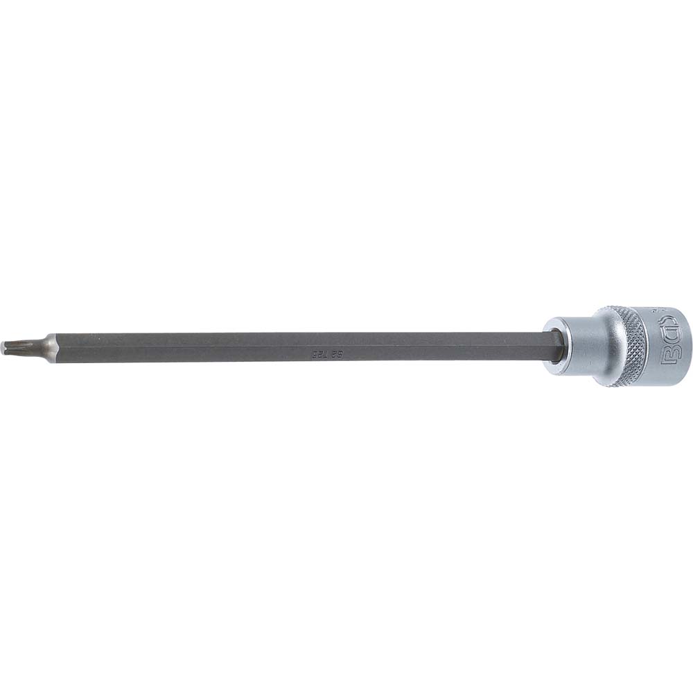 Bits fatning - krom-vanadium stål - længde 140 til 200 mm - indvendig firkantet drev 12,5 mm (1/2") - T-profil (til Torx) T25