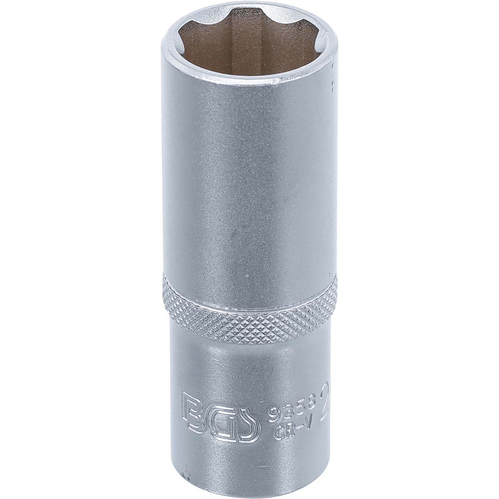 Steckschlüssel-Einsatz Super Lock - tief - Chrom-Vanadium-Stahl - Antrieb Innenvierkant 12,5 mm (1/2") - SW 20 bis 27 mm