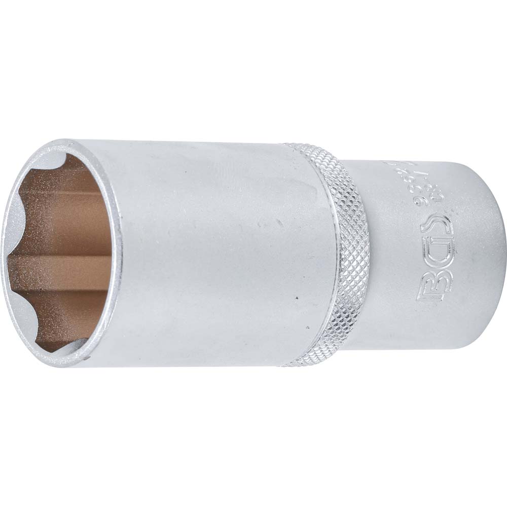 Steckschlüssel-Einsatz Super Lock - tief - Chrom-Vanadium-Stahl - Antrieb Innenvierkant 12,5 mm (1/2") - SW 20 bis 27 mm