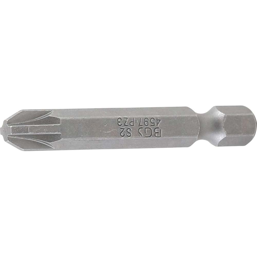 Embout - Acier au chrome-vanadium - Entraînement hexagonal externe - Profil de sortie cruciforme ou profil en T - Longueur 50 à 75 mm