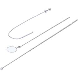 Magnetic lifter / claw gripper and inspection mirror set - 3 pieces