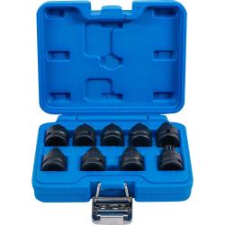 Kraft bit insert set - 9 pieces - drive square drive 12.5 mm (1/2") - internal multi-tooth (for XZN) M4 to M16