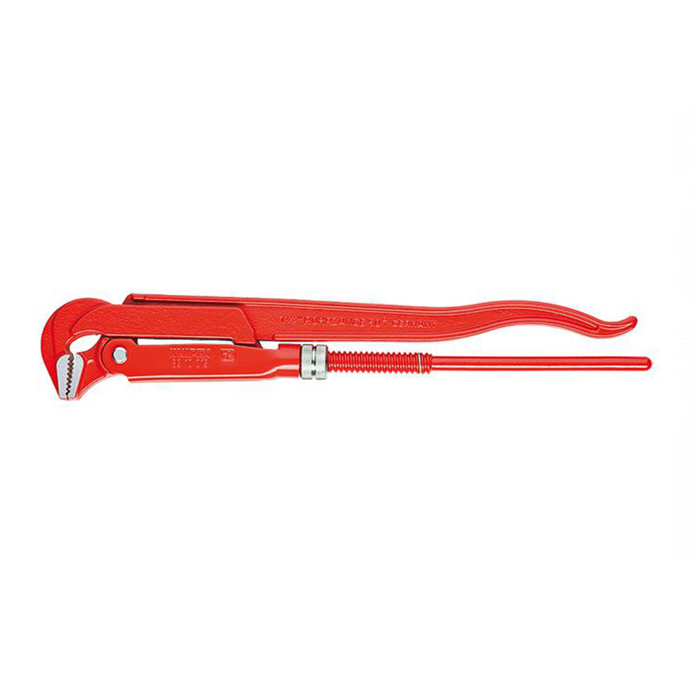 Rörtång - 90° vinklad - röd pulverlackerad - 310-750 mm