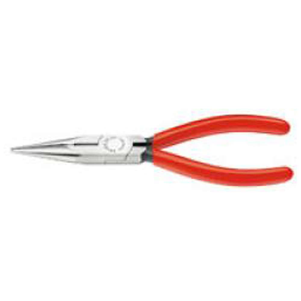 Chain Nose Pliers Straight With Blade - Polished Insulated Handle