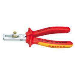 End Wire Stripping Plier Chromated - 2 Componenet Handle VDE Approved Up To 1000