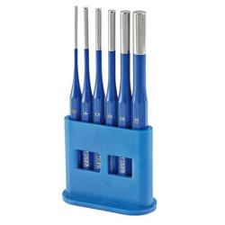 Pin punch set - tip-Ã 2 to 8 mm - length 150 mm - 6 pieces - 3,4,5,6,8,10 mm