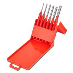 Jeu de chasse-goupilles – acier CV – 6 pièces – polies –