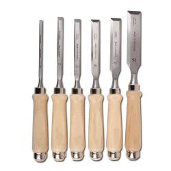 Ciseaux avec manche en bois - acier à outils - avec chanfrein - FORUM