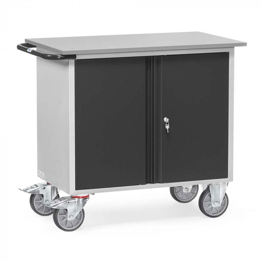 Workshop trolley - max. load 400 kg - loading area 985 x 590 mm without edge - various versions