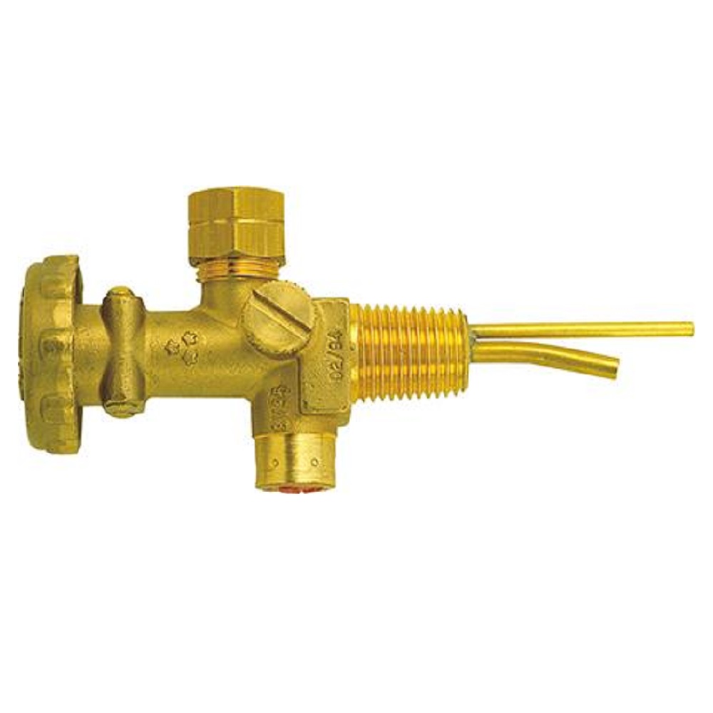 Mini bottle valve - Propane - G 3/8 inch left - with overpressure protection GCE\n