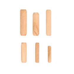 tasselli di legno variano - (Ø x lunghezza) x 25 mm di diametro da 5 a 10 x 40 mm - 53 pz.