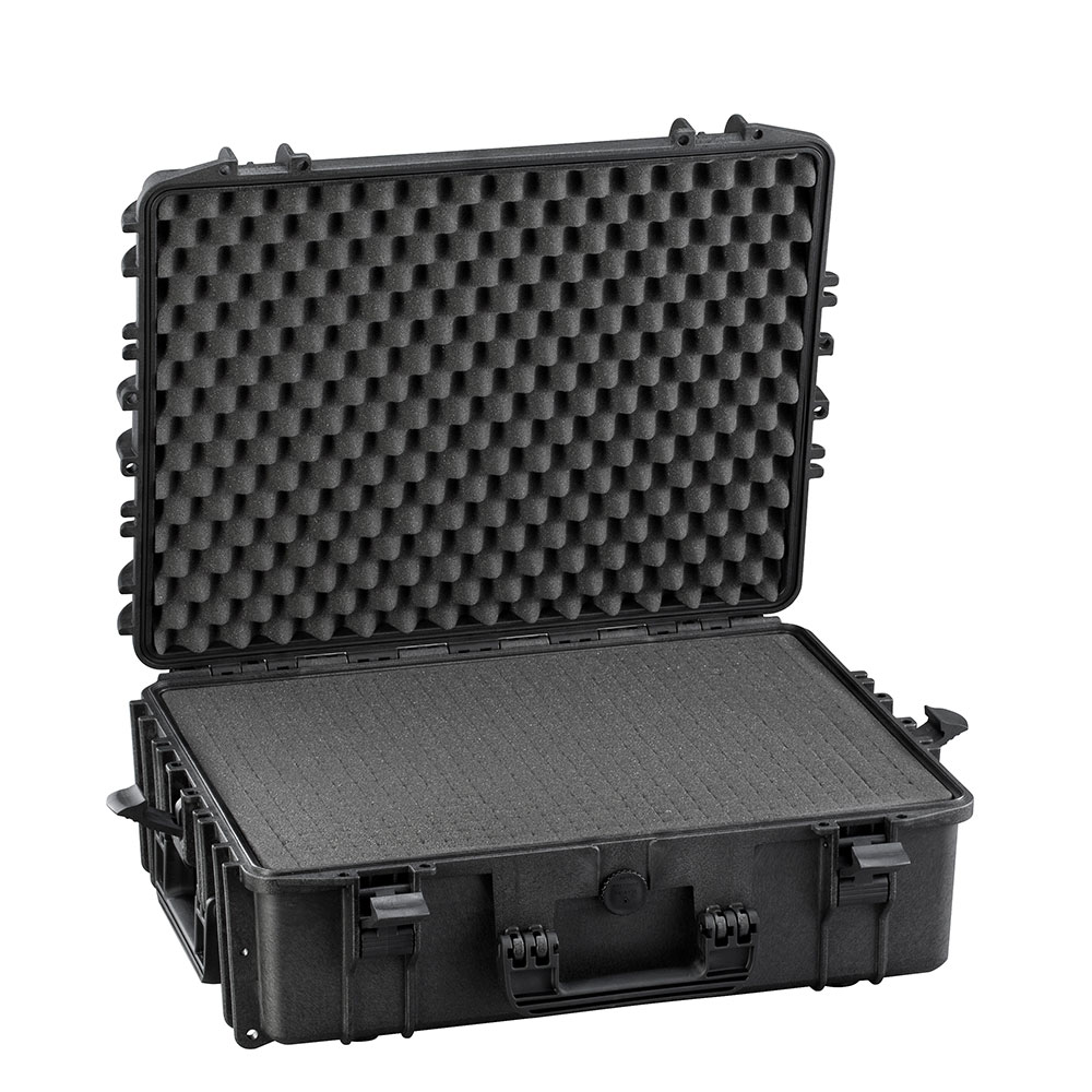 Trolley - black - incl. Foam insert and rollers - Waterproof