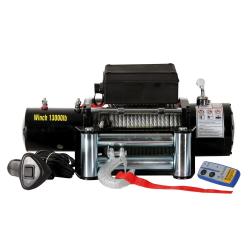 Professional winch - 12 V - pulling power up to 11,700 kg - 26 m steel cable