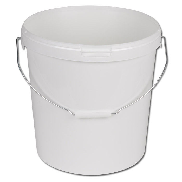 21.0-liter plastic buckets - color white - round - "Jokey Euro-Tainer" - type JE