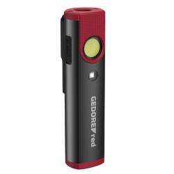 Gedore rød LED arbejdslampe mini - med integreret UV-lys - pris pr. stk.