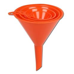 Funnel - 4 pieces - plastic - Ø in 50/75/100 and 120 mm
